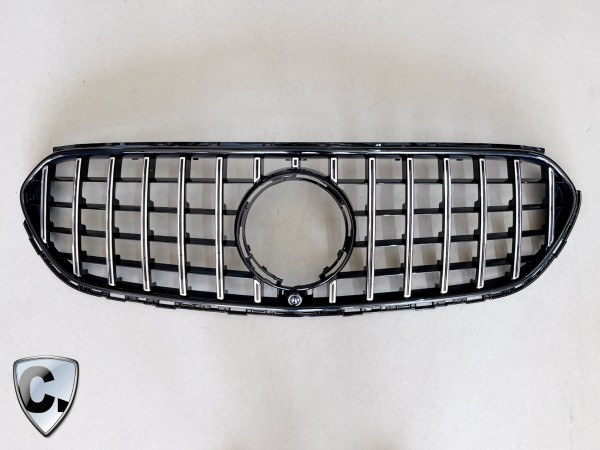 Radiator grill Panamericana Style silver for Mercedes GLC SUV and Coupe W254 Avantgarde-Line