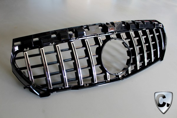 Radiator Grill Panamericana Style silver without 360 Degress for Mercedes CLS W218 Pre-Facelift - Kopie