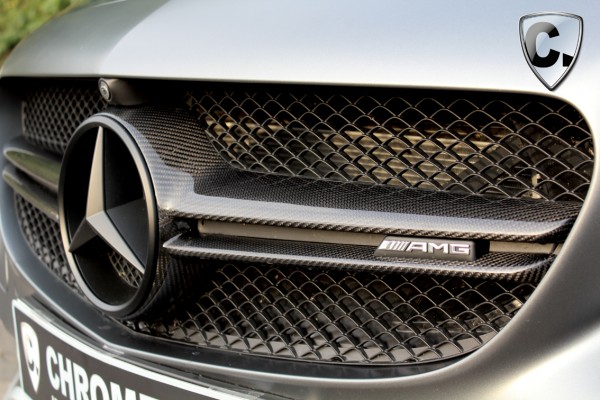 Kühlergrill-Blende Carbon für das Mercedes AMG C63 Coupe und Cabrio