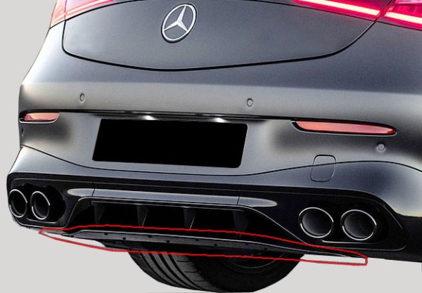 Unterbauspoiler hinten klein AMG-Optik schwarz für CLE 53/63 AMG W236