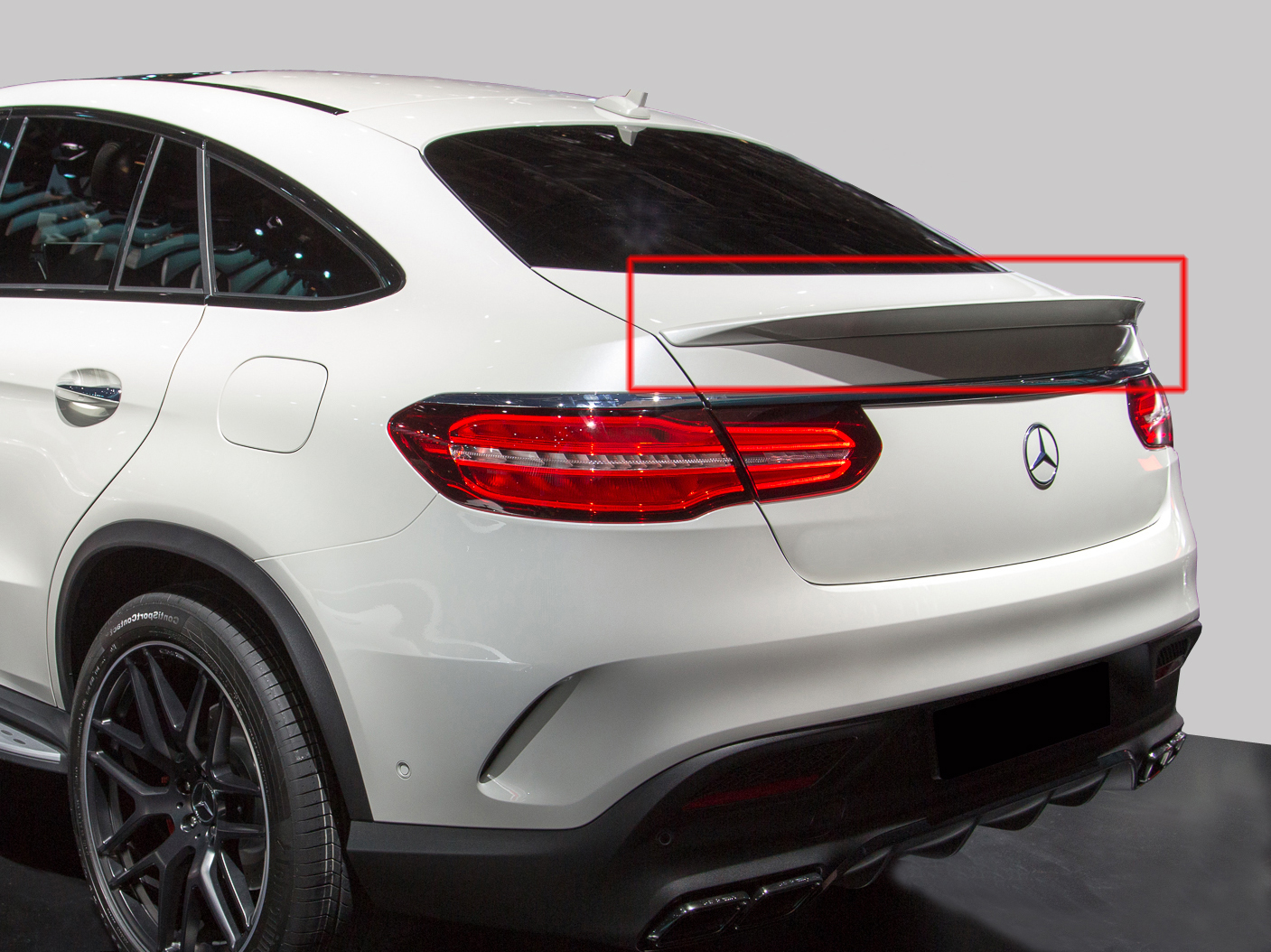 Fits 16-19 Benz GLE Class C292 AMG Painted ABS Trunk Spoiler OEM Painted Color 