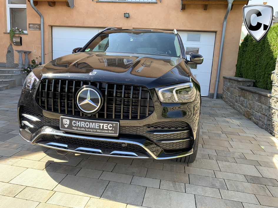 Mercedes GLE Coupe C167 and GLE SUV V167 Tuning with a Panamericana Style  Grill from Chrometec