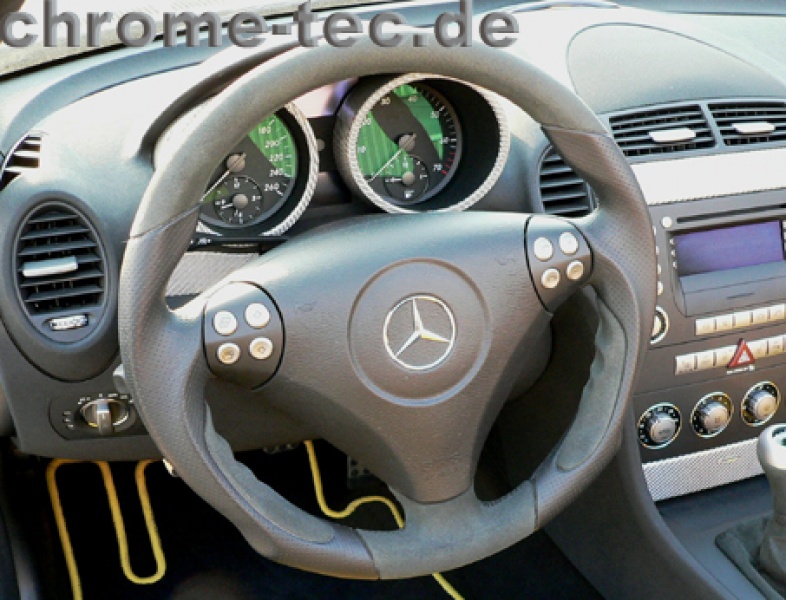 Mercedes SLK 171 Tuning sport steering wheel from chrometec