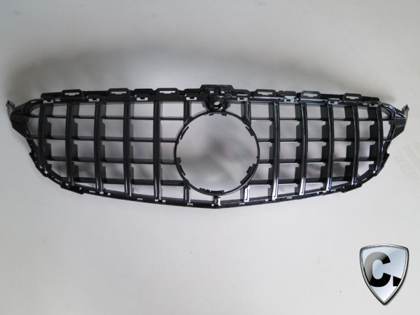 Radiator Grill Panamericana Style black for Mercedes E-Class Coupe and Cabrio