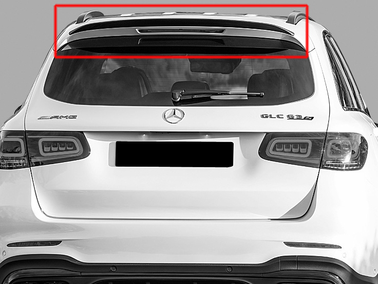 Mercedes GLC Coupe Tuning mit einer GLC 43 AMG Heckspoilerlippe von  Chrometec