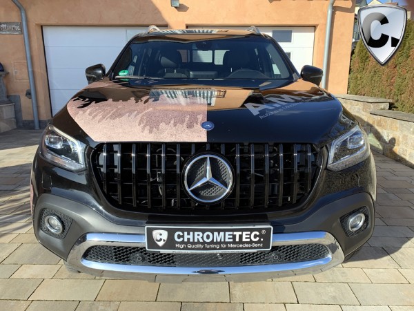 Grille Panamericana Style black high gloss for Mercedes X-Class BR 470