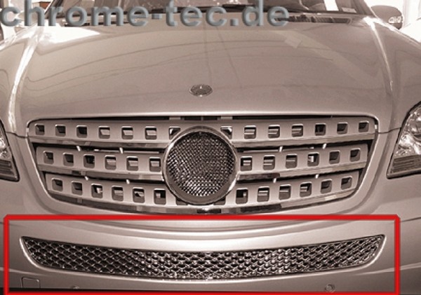 Chromed front bumper grille