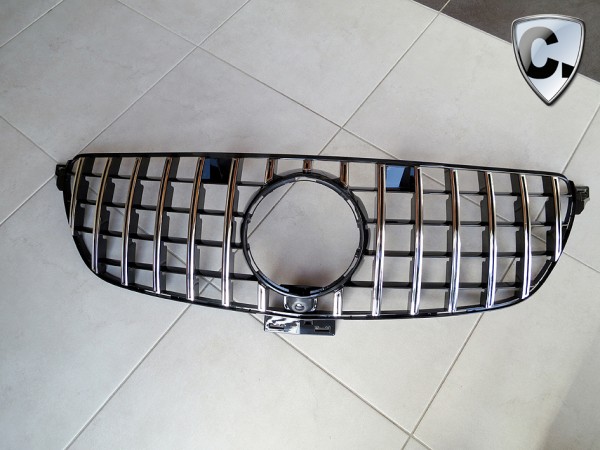 Radiator Grill Panamericana Style silver for Mercedes ML W166