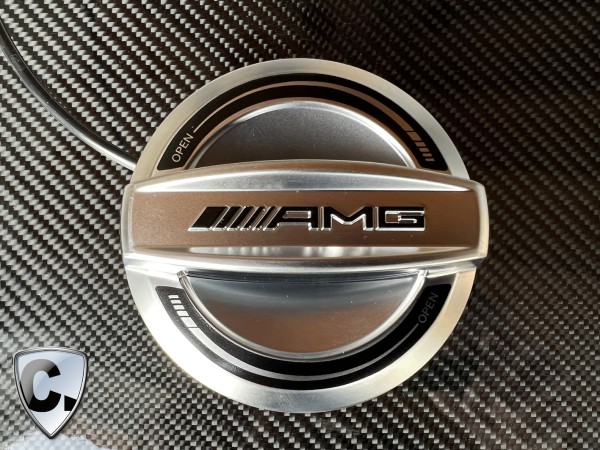 Tankdeckel AMG Exklusiv-Edition silberchrom für die neue Mercedes S-Klasse Coupe und Cabrio W217