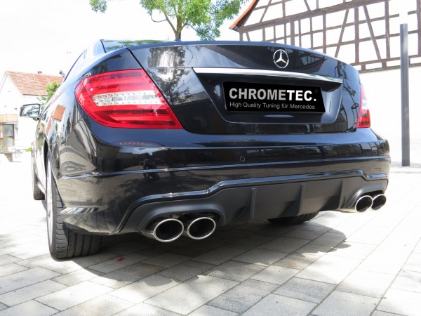 Rear Diffusor C63 AMG for C-Class W204 Coupe + Facelift Limousine